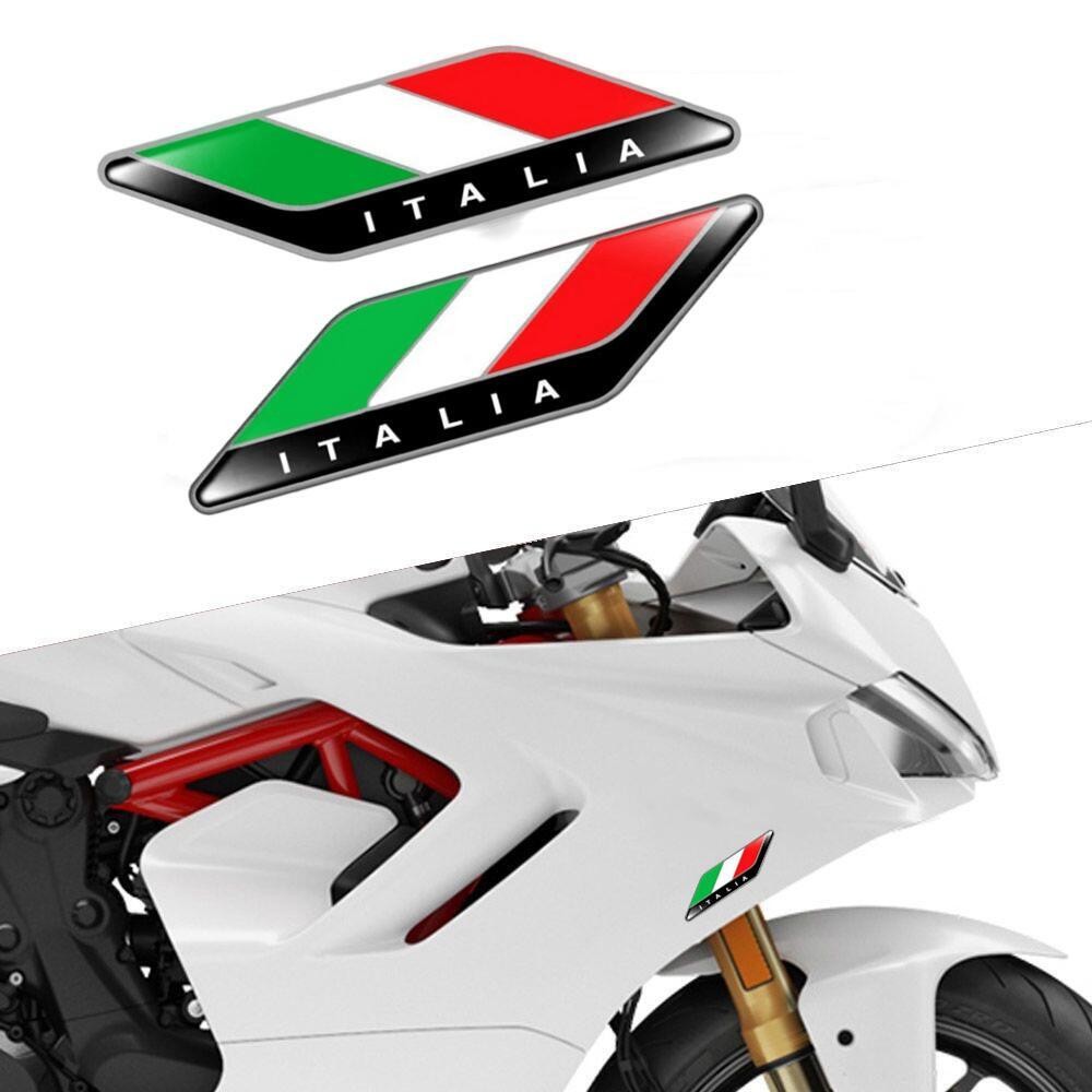 Model Kit Vespa - 2 pièces/paire, emblème de drapeau tricolore
