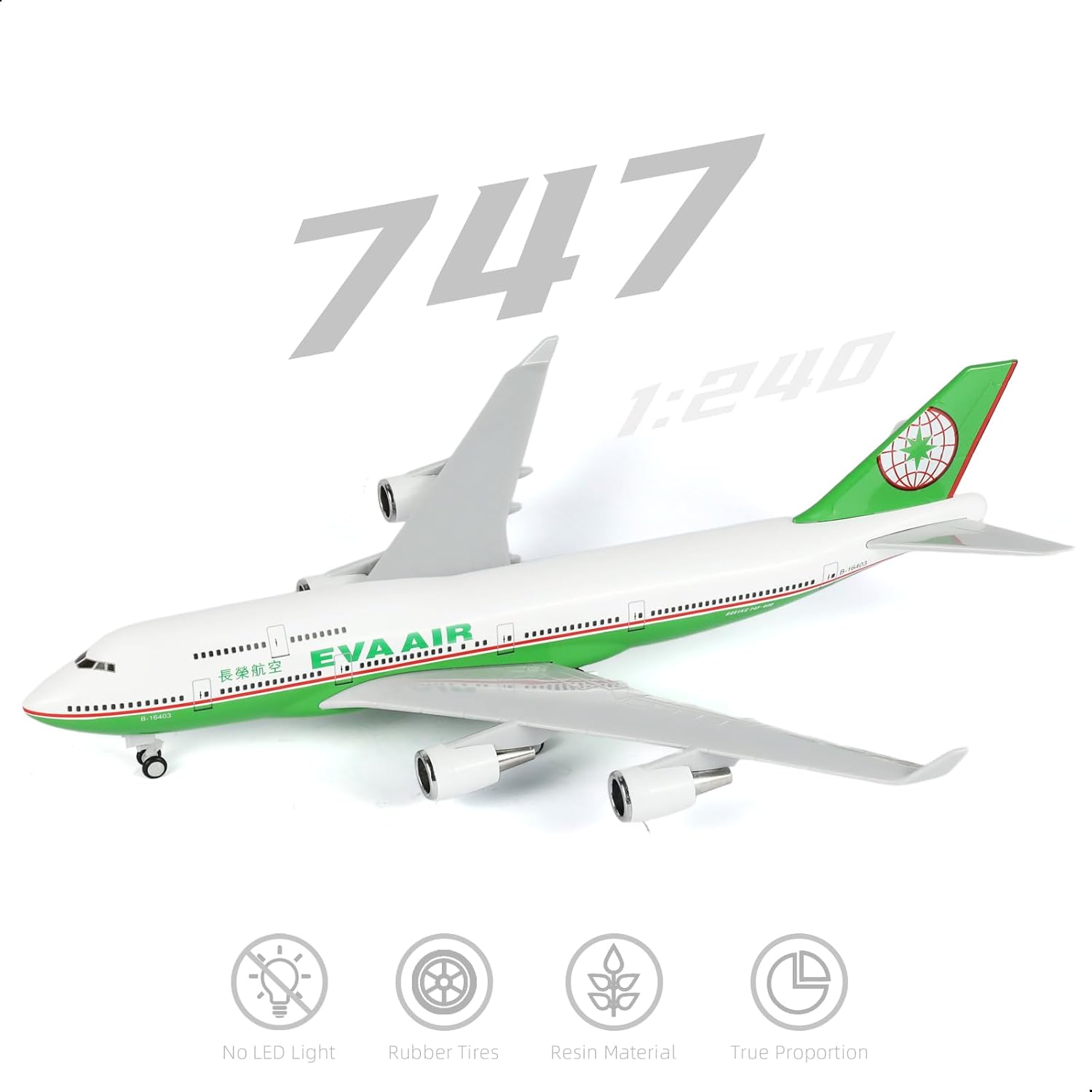 Model Kit Eva - Kit de Modèle d'Avion EVA Air